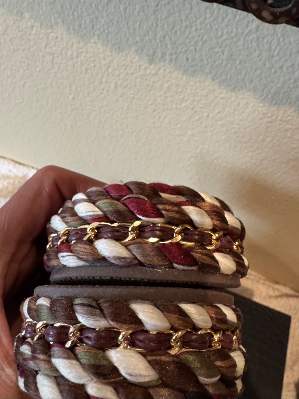 Chanel Braided Multi Colored Sandals - Picture 8 of 11